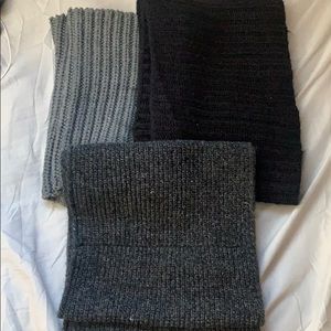 Three infinity scarfs